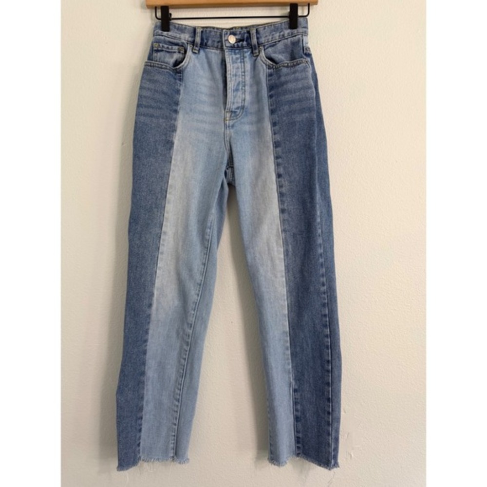 Pacsun - Two‎ Tone Wash High Rise Straight Jeans Size 24